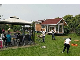 山水悠悠，移動木屋作伴